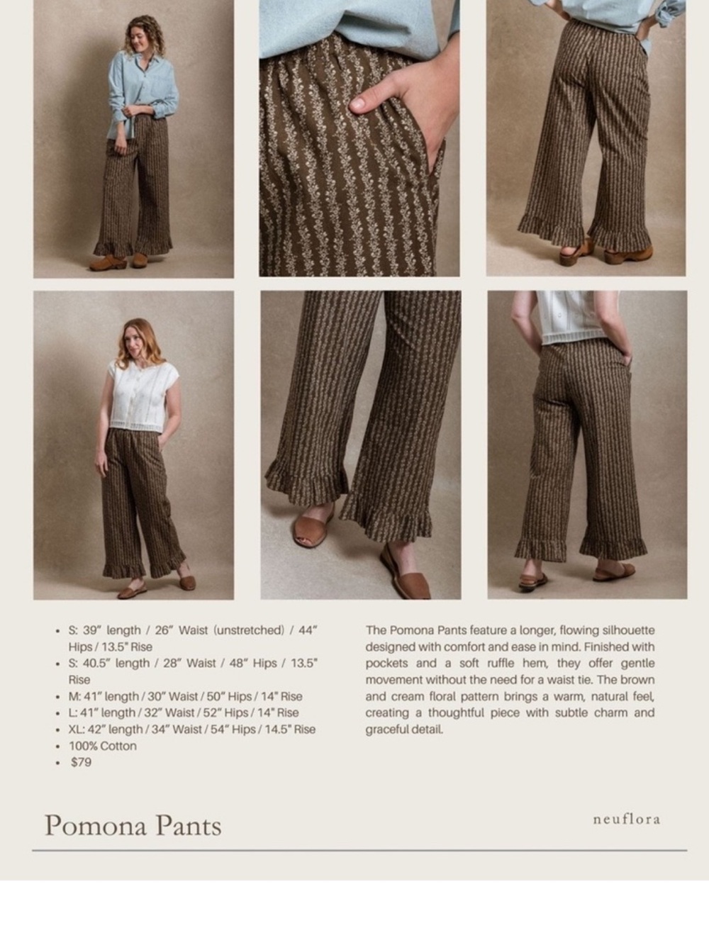 ISO Neuflora Pomona Pants